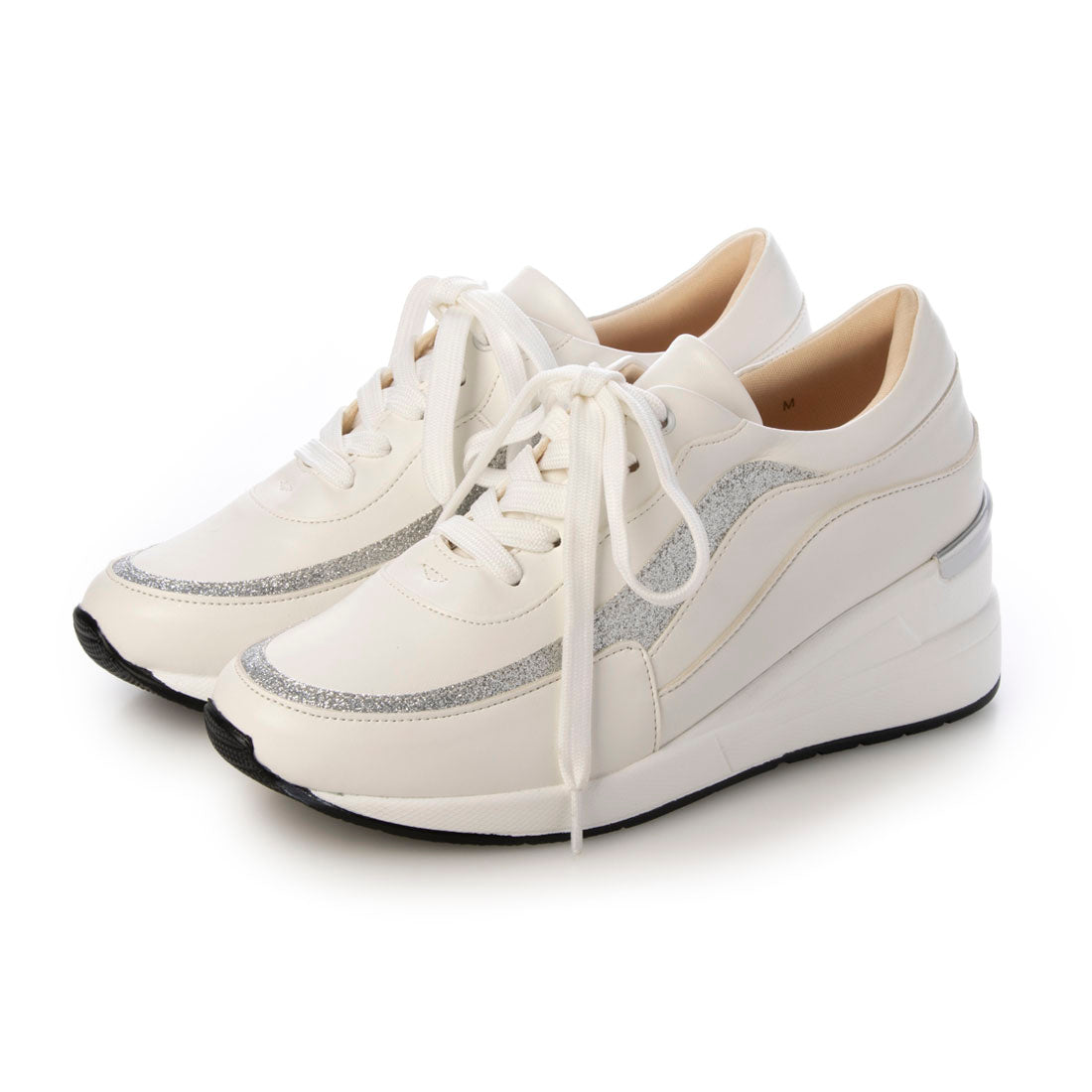 ライフ ビューティー Life beauty ウエッジソールカジュアルスニーカー (WH) WH