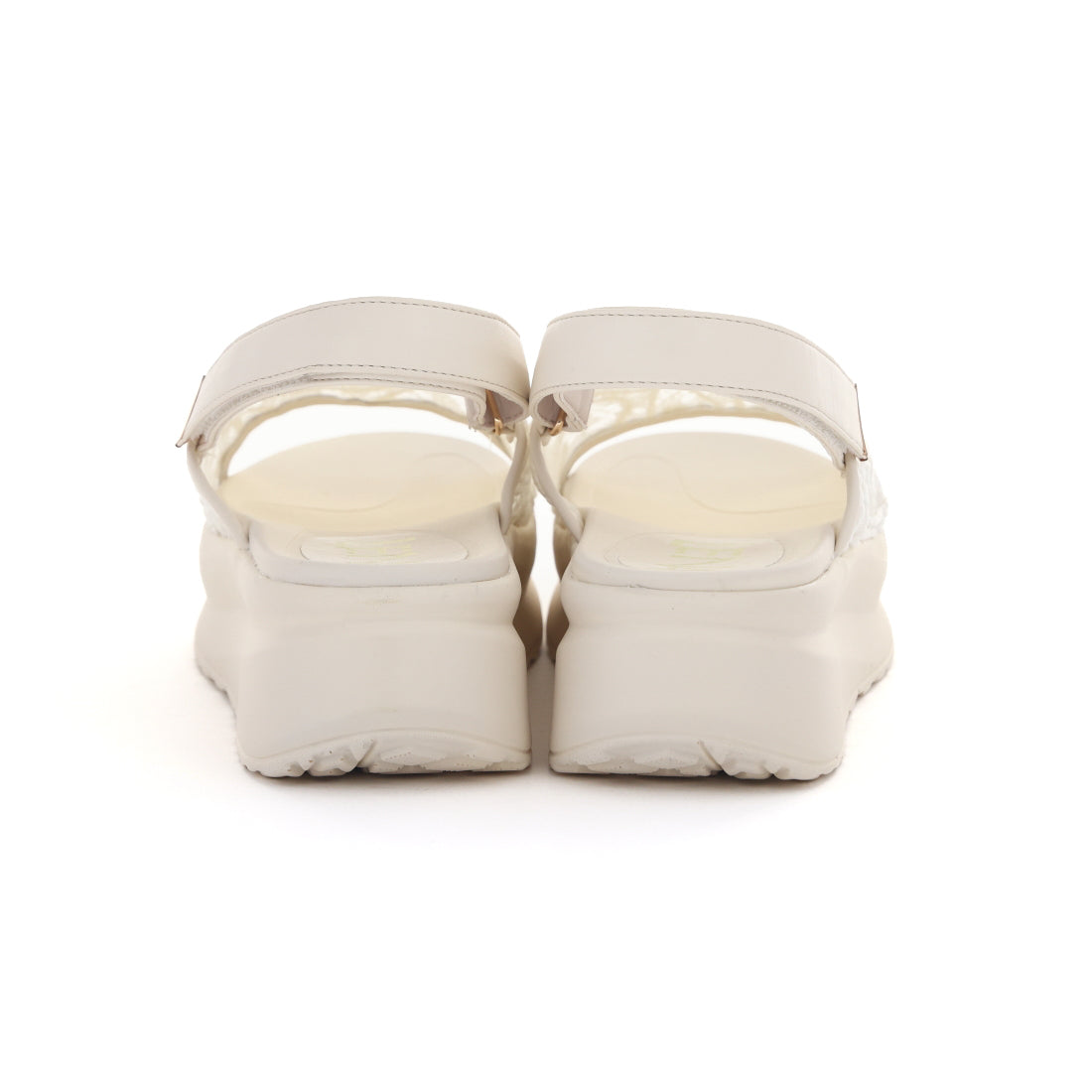 レナ Lena レディース サンダル 厚底 シアーレース ダッド スポサン バックバンド 厚底サンダル 歩きやすい 55105 (アイボリー) アイボリー