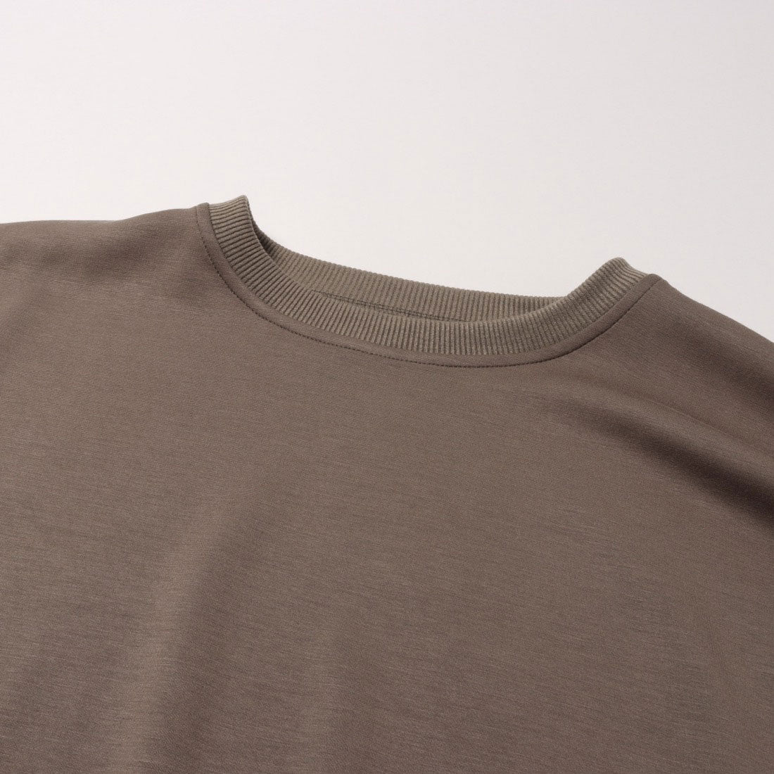 ラリベルテ Laliberte ニット×リブ切替タック袖Tシャツ (クロ) クロ