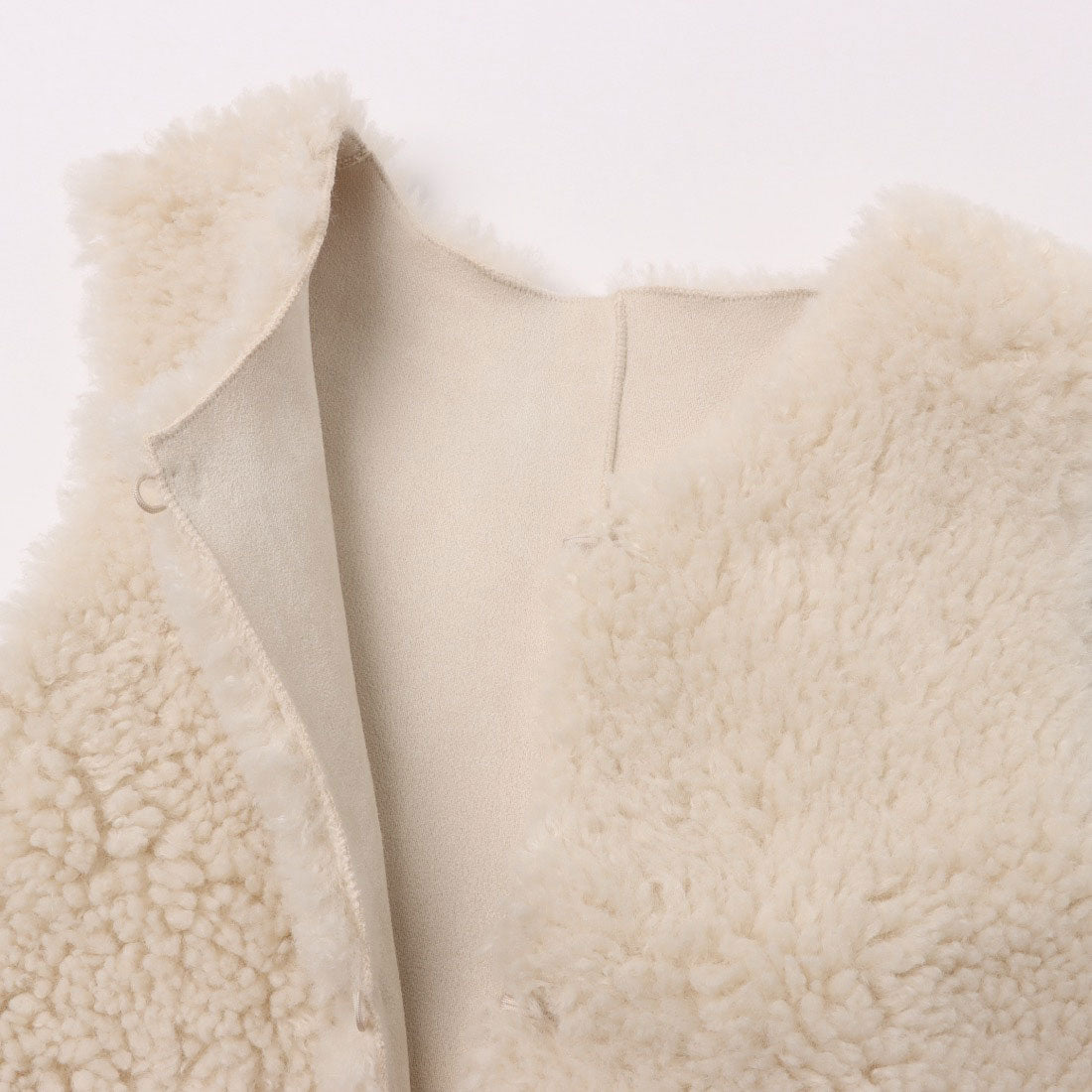 ラリベルテ Laliberte リバーシブルファーベスト (グレー) グレー