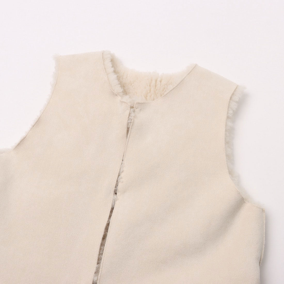 ラリベルテ Laliberte リバーシブルファーベスト (グレー) グレー