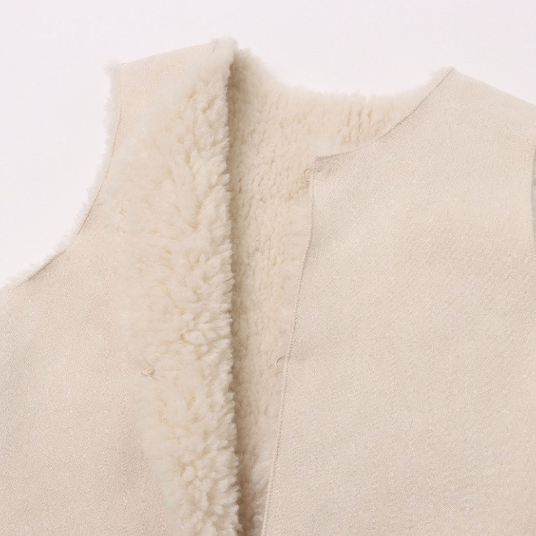 ラリベルテ Laliberte リバーシブルファーベスト (グレー) グレー