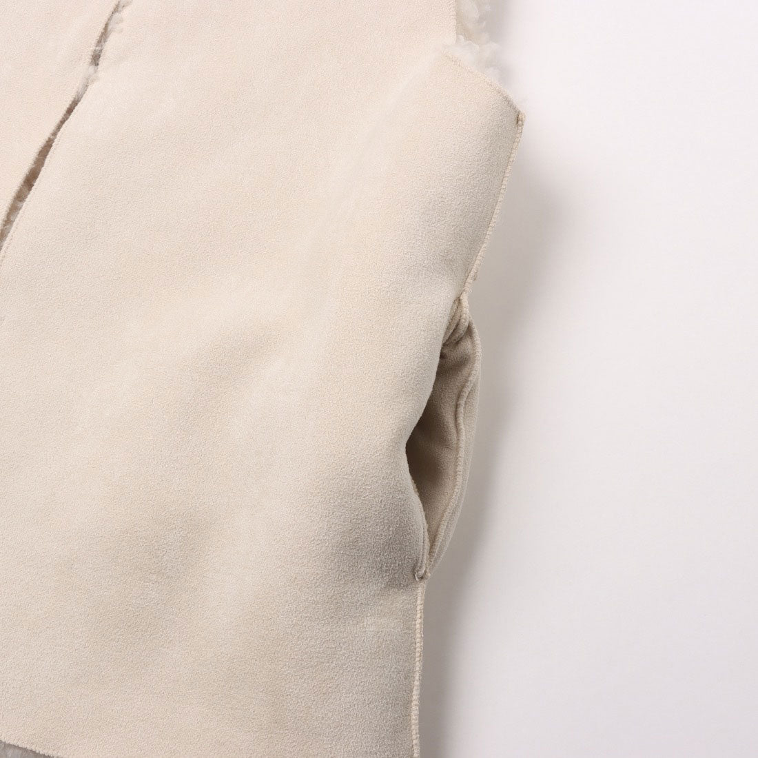 ラリベルテ Laliberte リバーシブルファーベスト (グレー) グレー