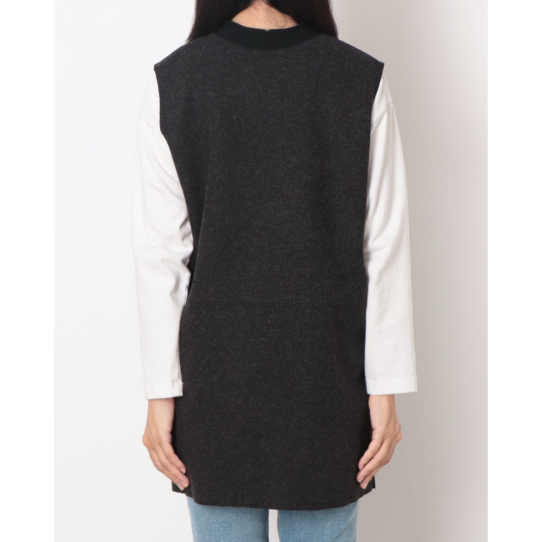 ラリベルテ Laliberte ニット切替チュニック (クロ) クロ