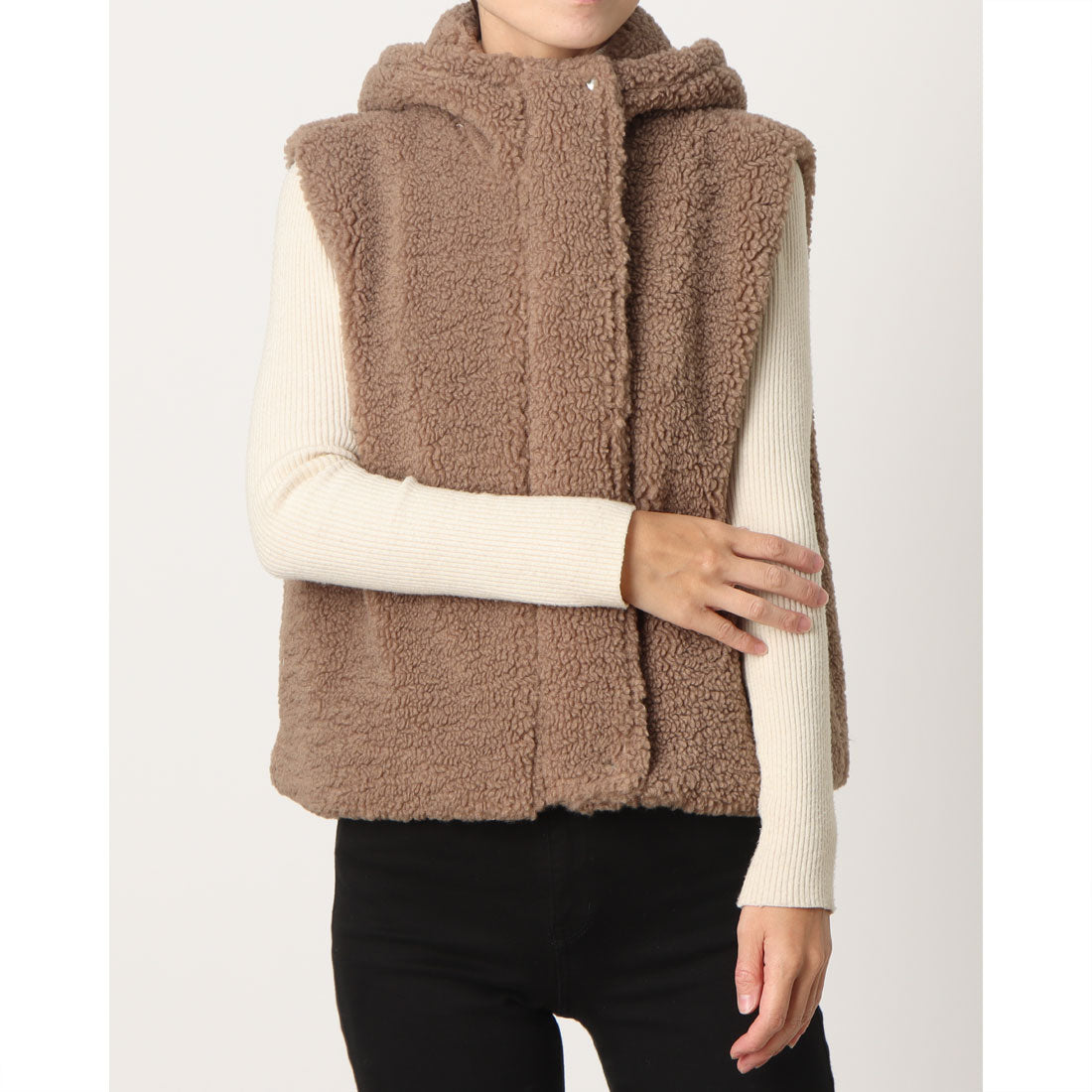 ラリベルテ Laliberte ボアベスト (モカ) モカ