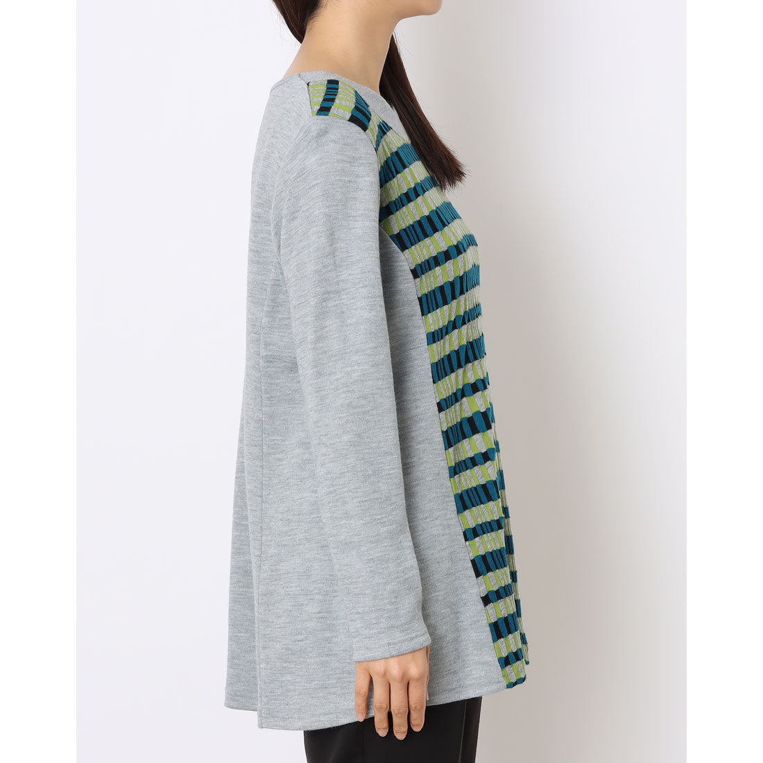 ルンビニ るんびに ロジック丸首カットチュニック (コバルトブルー) コバルトブルー