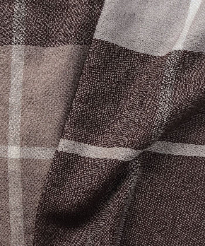 Lautreamont LAUTREAMONT 【LAUTREAMONT GOODS】80 Soft Wool Check Stole