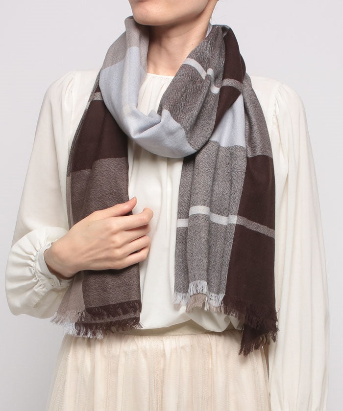 Lautreamont LAUTREAMONT 【LAUTREAMONT GOODS】80 Soft Wool Check Stole