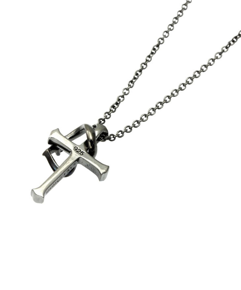 ララクリスティー LARA Christie ララクリスティー ネックレス メンズ ラヴァーズクロス BLACK Label p5805ーb (シルバー) シルバー