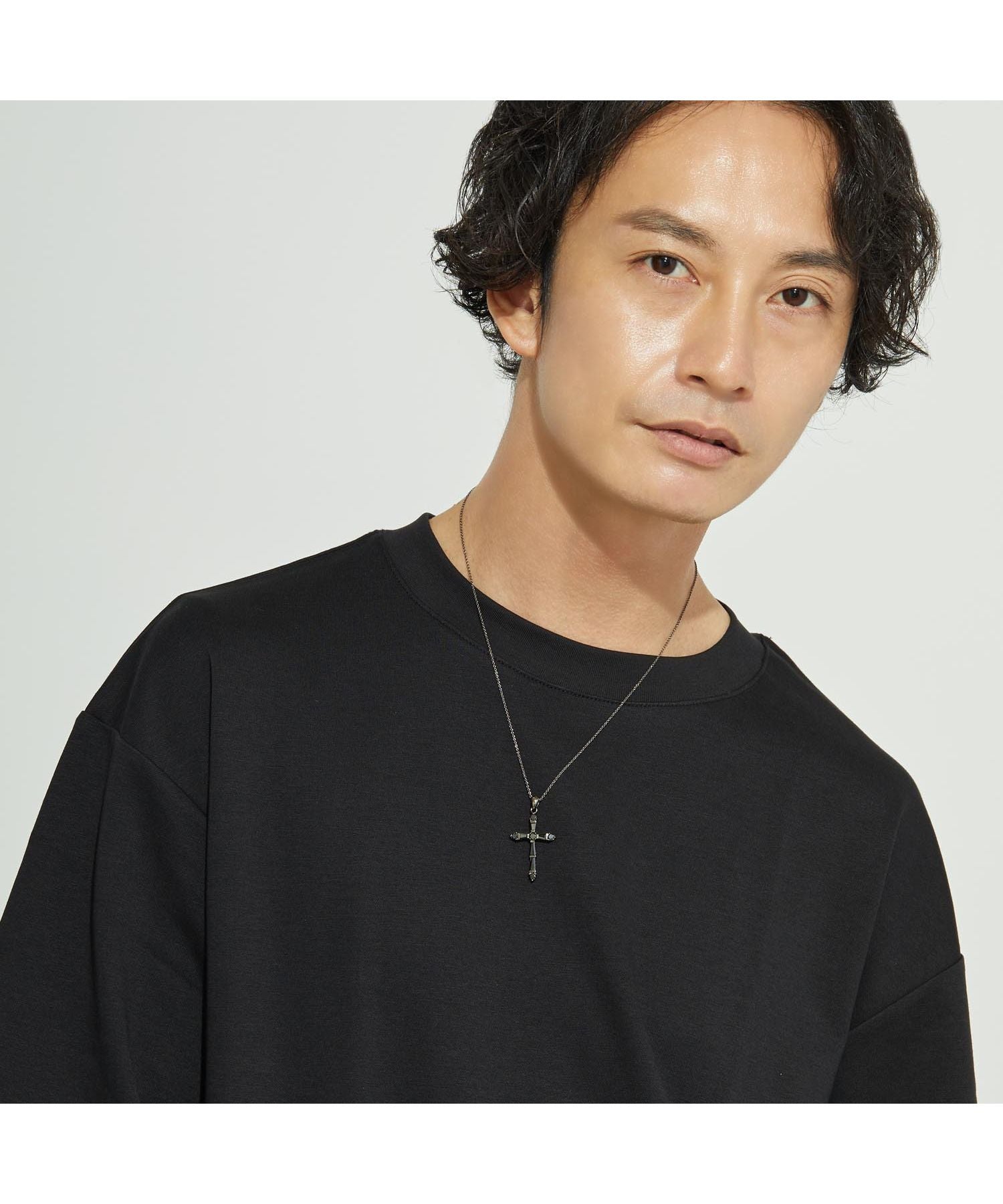 ララクリスティー LARA Christie ララクリスティー ネックレス メンズ ホーリークロス BLACK Label p0025ーb (シルバー) シルバー