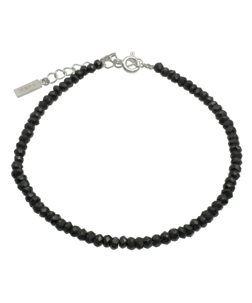 ララクリスティー LARA Christie ララクリスティー ブレスレット メンズ ブラックスピネル BLACK Label b5059 (ブラック) ブラック