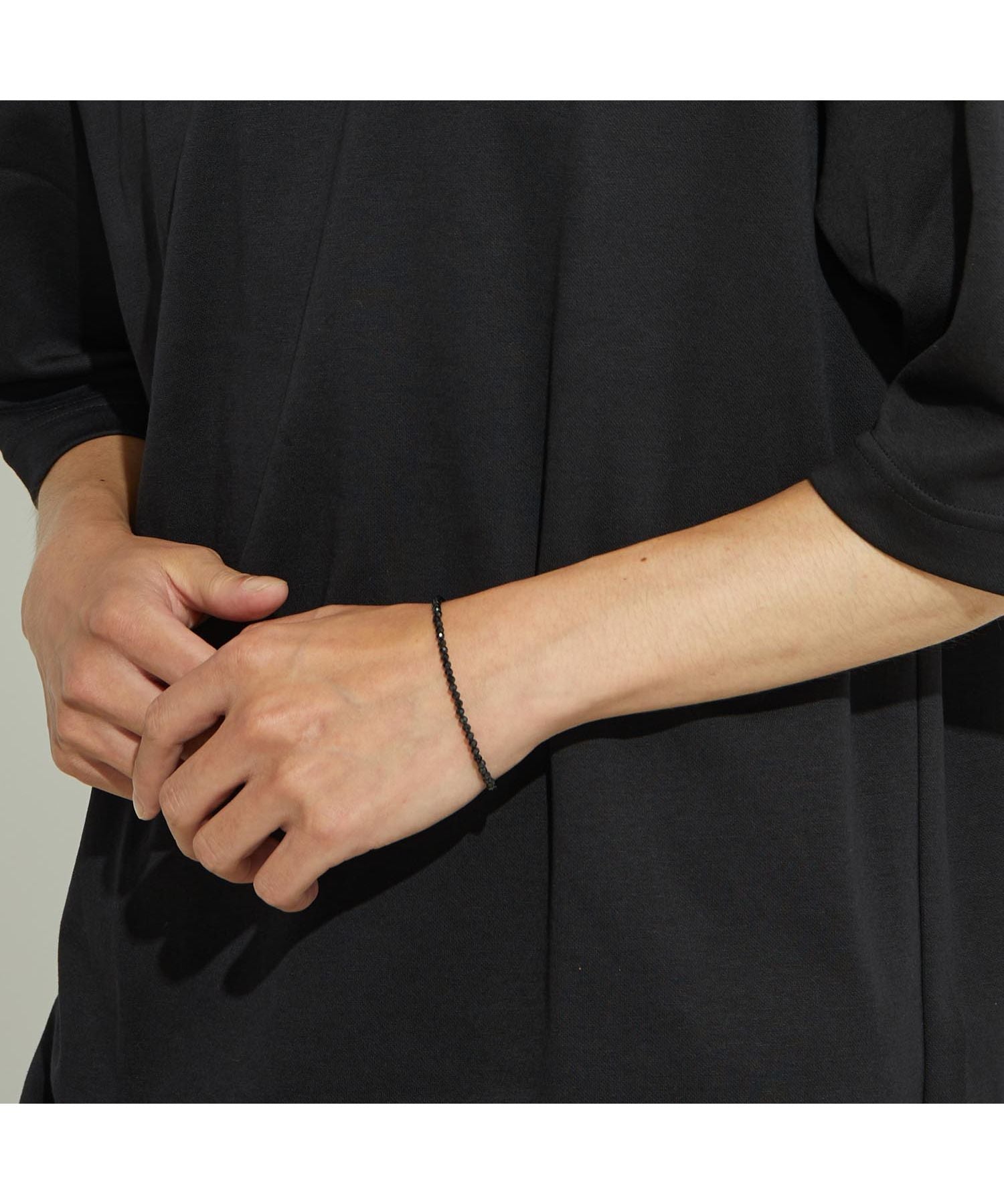 ララクリスティー LARA Christie ララクリスティー ブレスレット メンズ ブラックスピネル BLACK Label b5059 (ブラック) ブラック