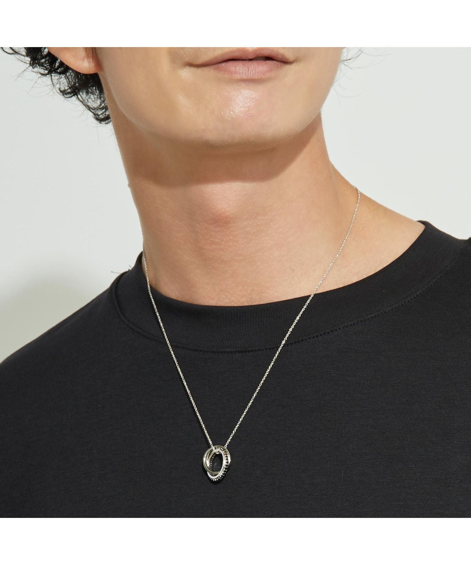 ララクリスティー LARA Christie ララクリスティー ネックレス メンズ メビウス BLACK Label p3884ーb (シルバー) シルバー