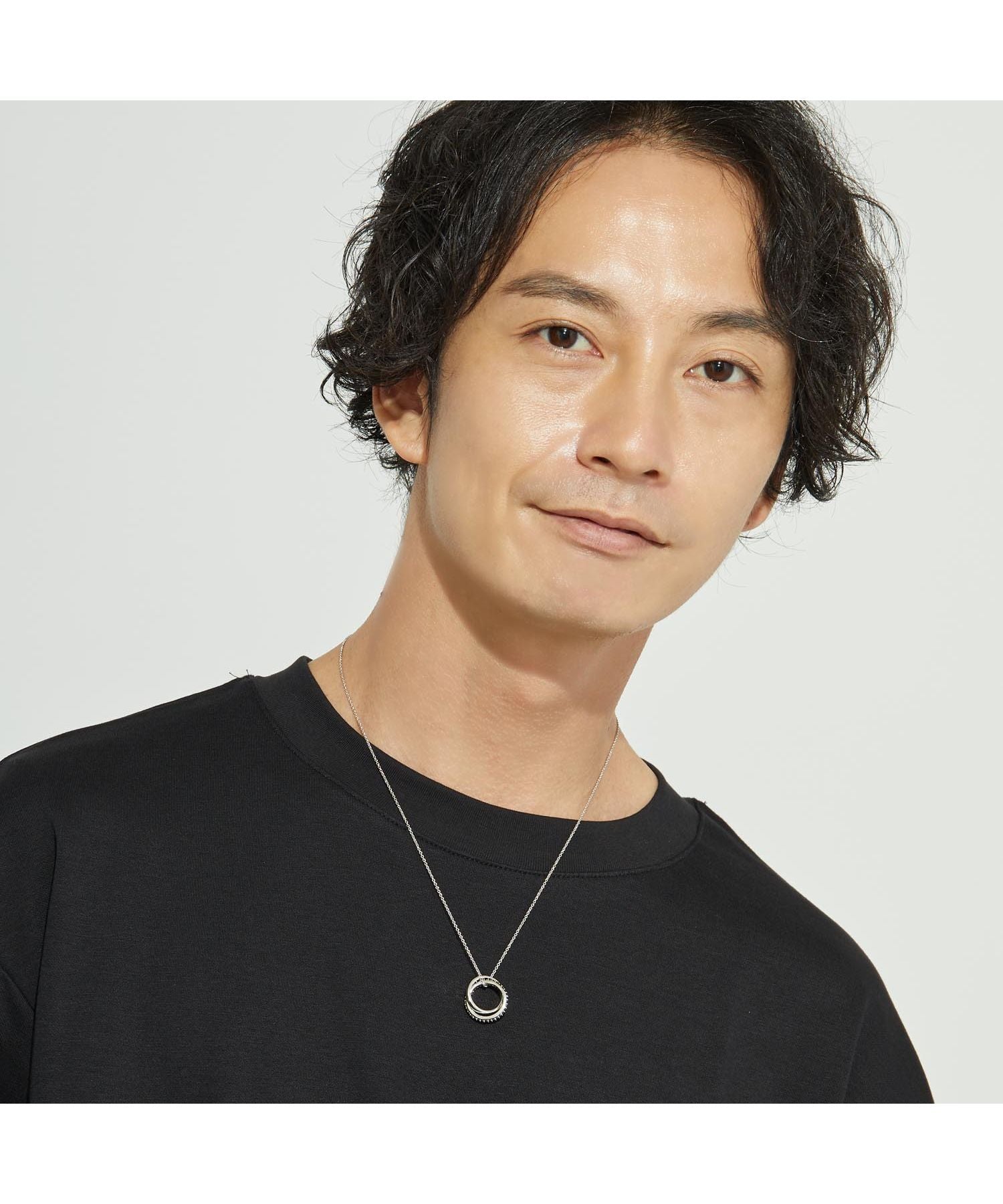 ララクリスティー LARA Christie ララクリスティー ネックレス メンズ メビウス BLACK Label p3884ーb (シルバー) シルバー