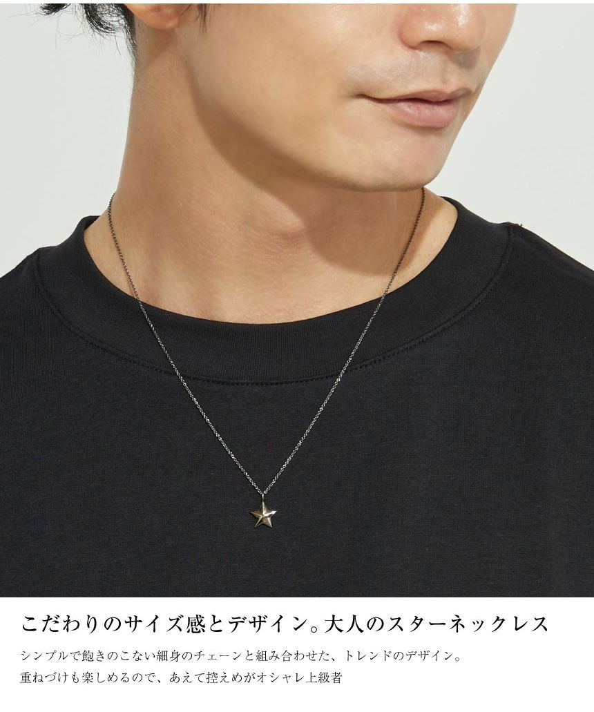 ララクリスティー LARA Christie ララクリスティー ネックレス メンズ ステラ BLACK Label p5714ーb (シルバー) シルバー