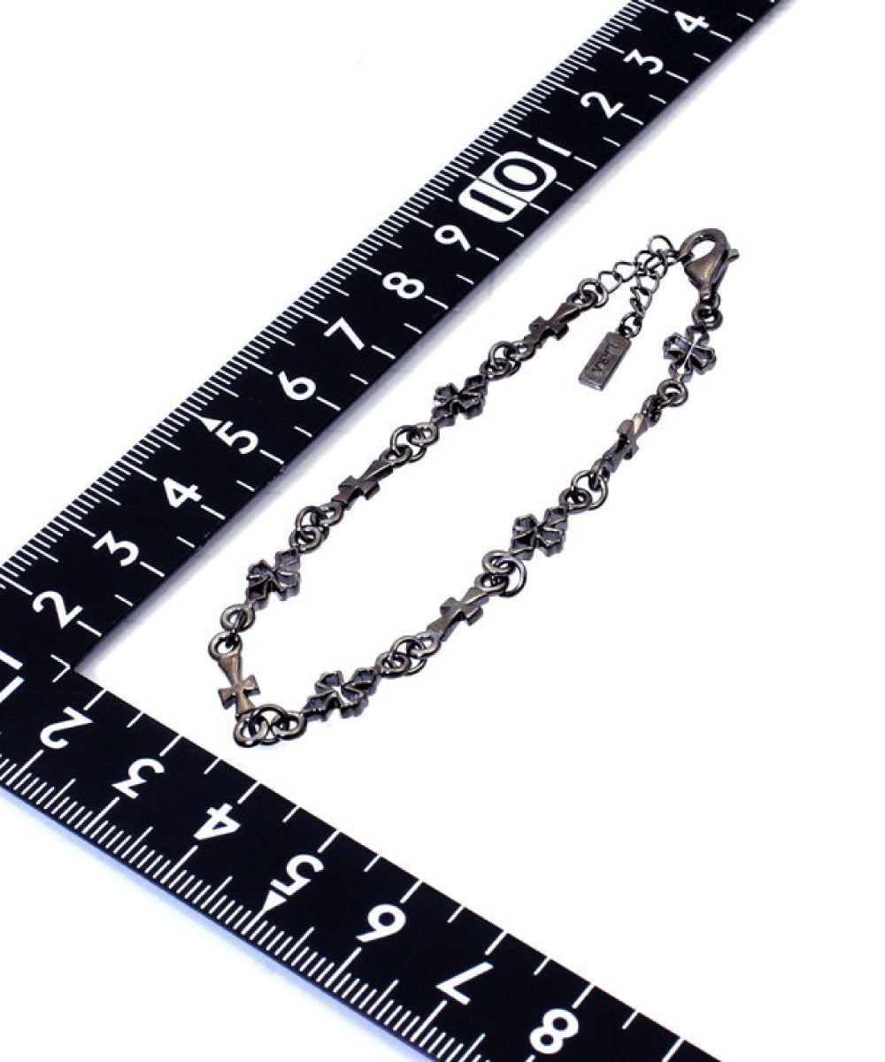 ララクリスティー LARA Christie ララクリスティー ブレスレット メンズ シルバー テンプルクロス BLACK Label (シルバー) シルバー