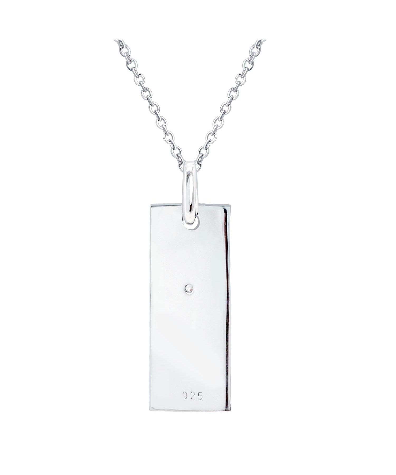 LARA Christie Necklace for Men silver Noble Cross BLACK Label p3051-b