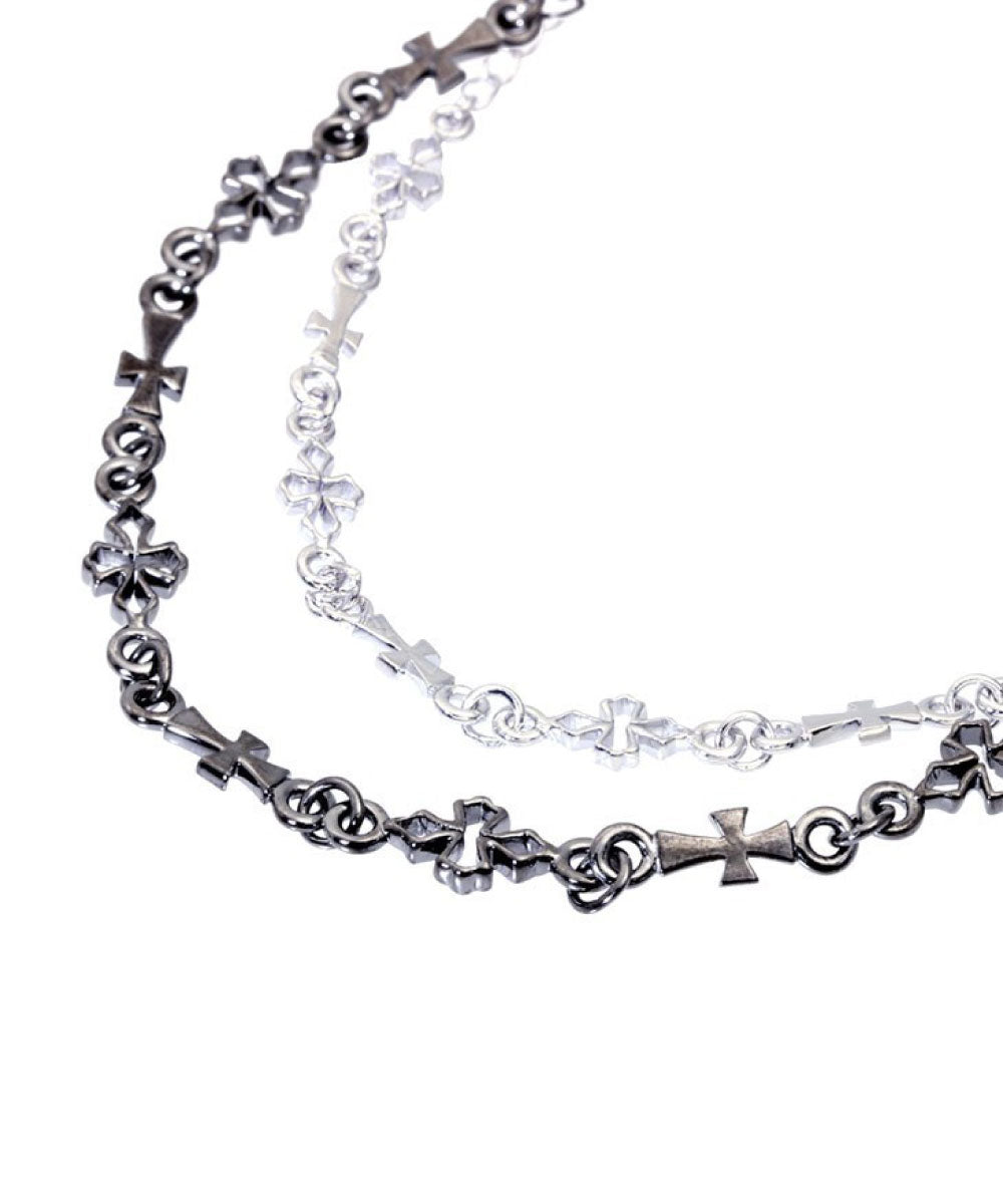 ララクリスティー LARA Christie ララクリスティー ペアブレスレット テンプルクロス PAIR Label b6036ーp (シルバー) シルバー