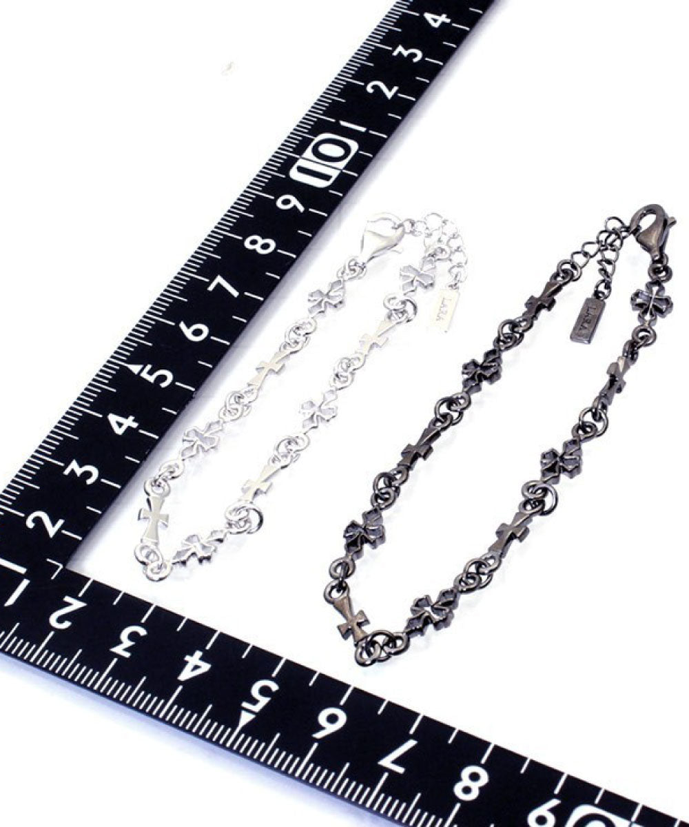 ララクリスティー LARA Christie ララクリスティー ペアブレスレット テンプルクロス PAIR Label b6036ーp (シルバー) シルバー