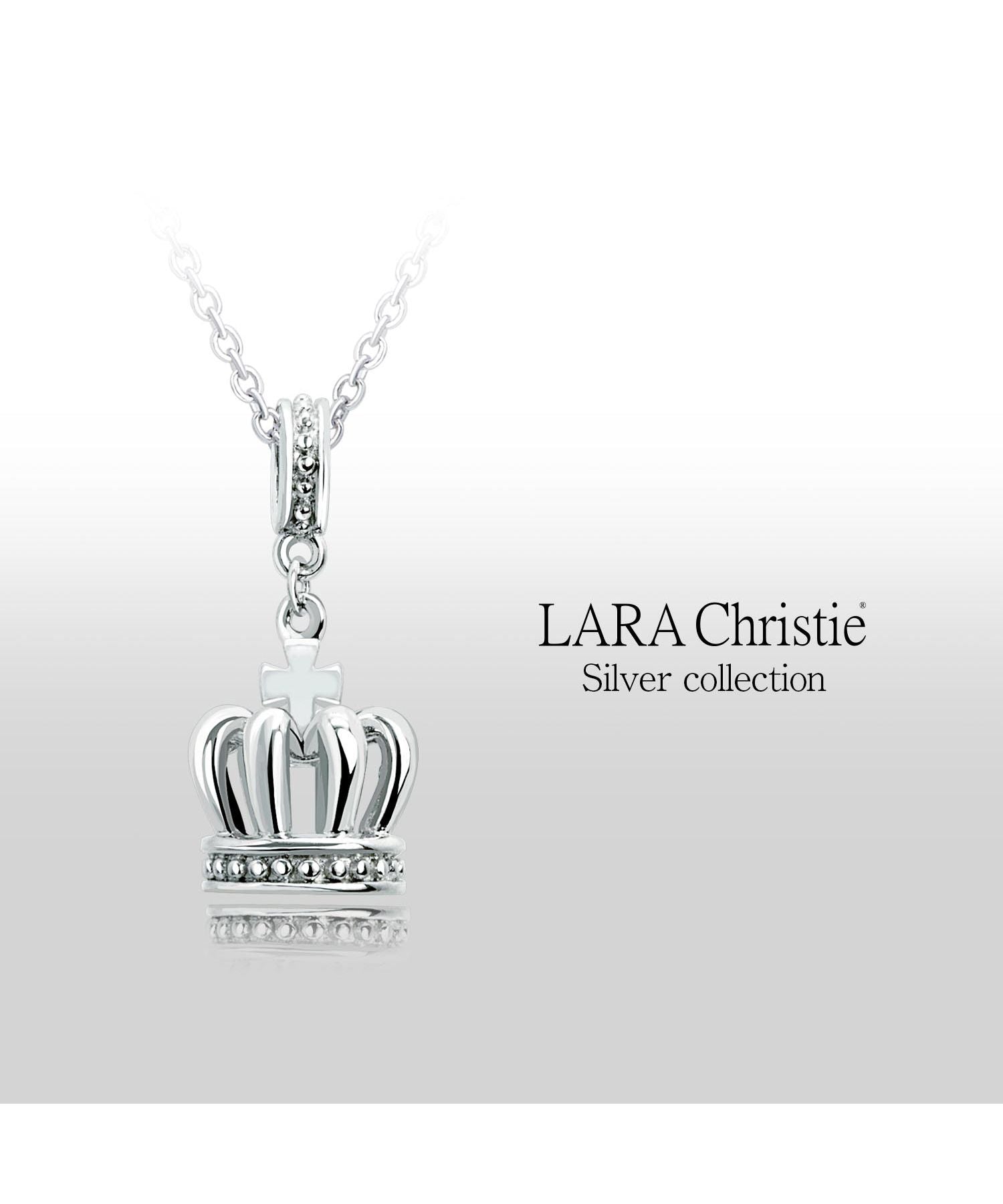 ララクリスティー LARA Christie ララクリスティー ネックレス シルバー ラコロナ WHITE Label p5721ーw