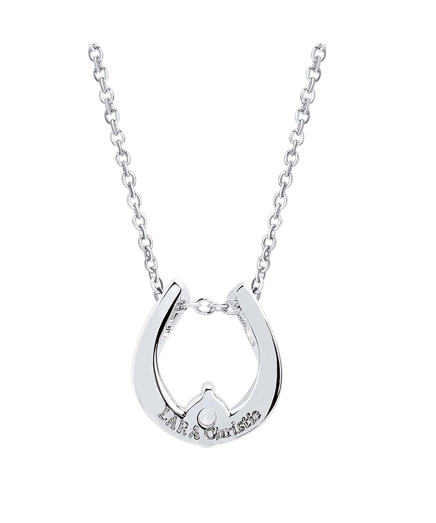 ララクリスティー LARA Christie ララクリスティー ネックレス レディース ホースシュー 馬蹄 WHITE Label p13970ーw (シルバー) シルバー