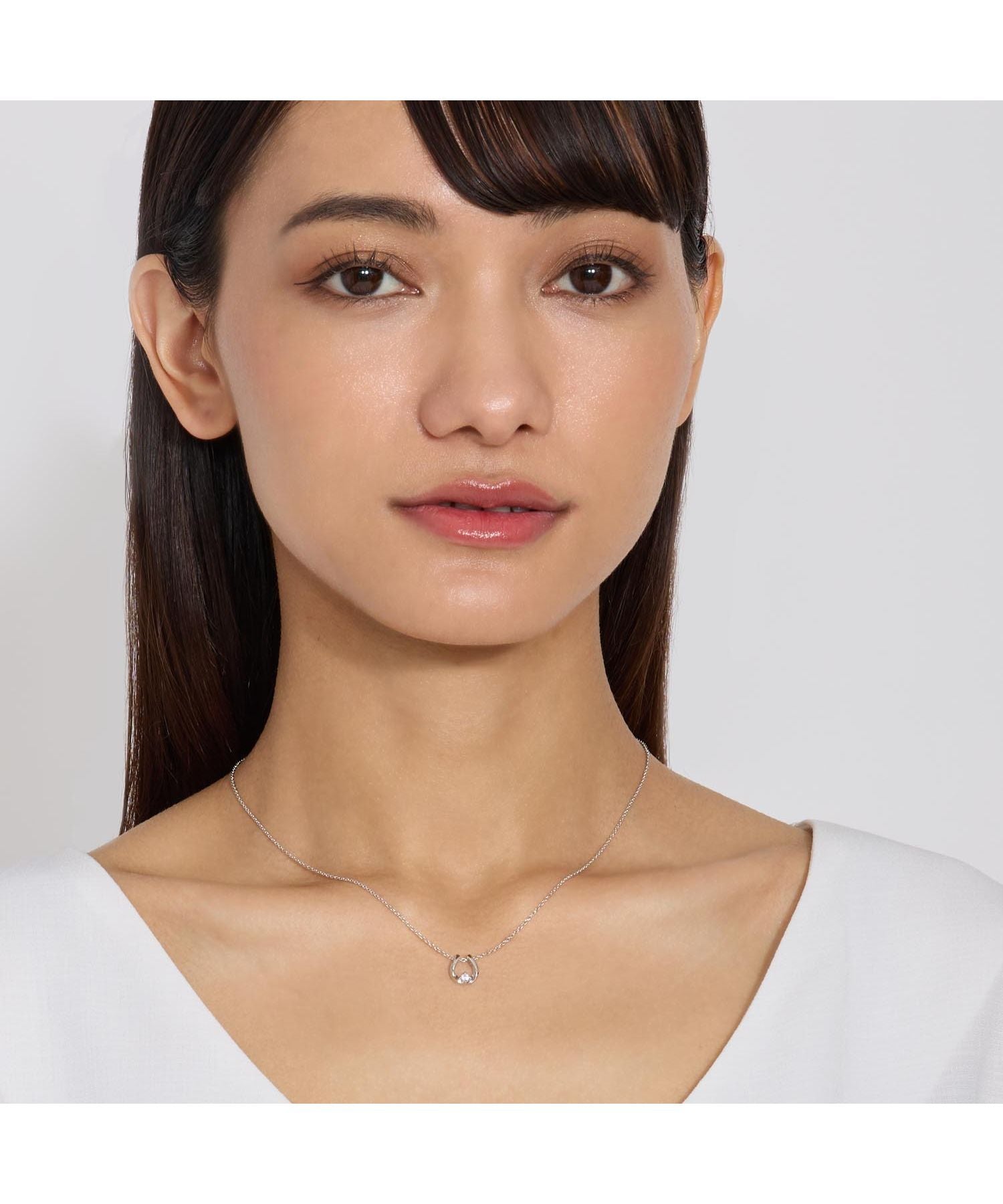 ララクリスティー LARA Christie ララクリスティー ネックレス レディース ホースシュー 馬蹄 WHITE Label p13970ーw (シルバー) シルバー