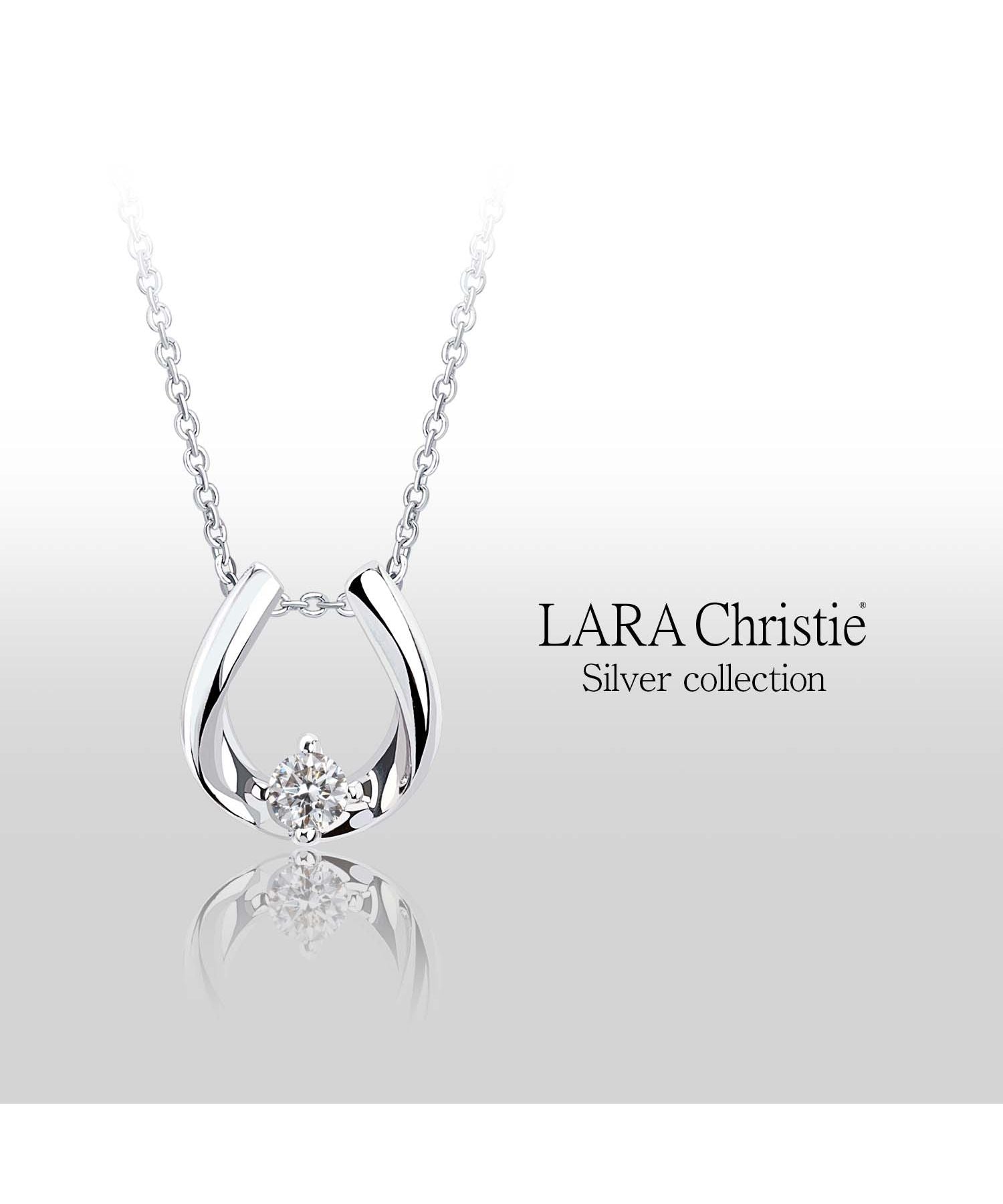 ララクリスティー LARA Christie ララクリスティー ネックレス レディース ホースシュー 馬蹄 WHITE Label p13970ーw (シルバー) シルバー