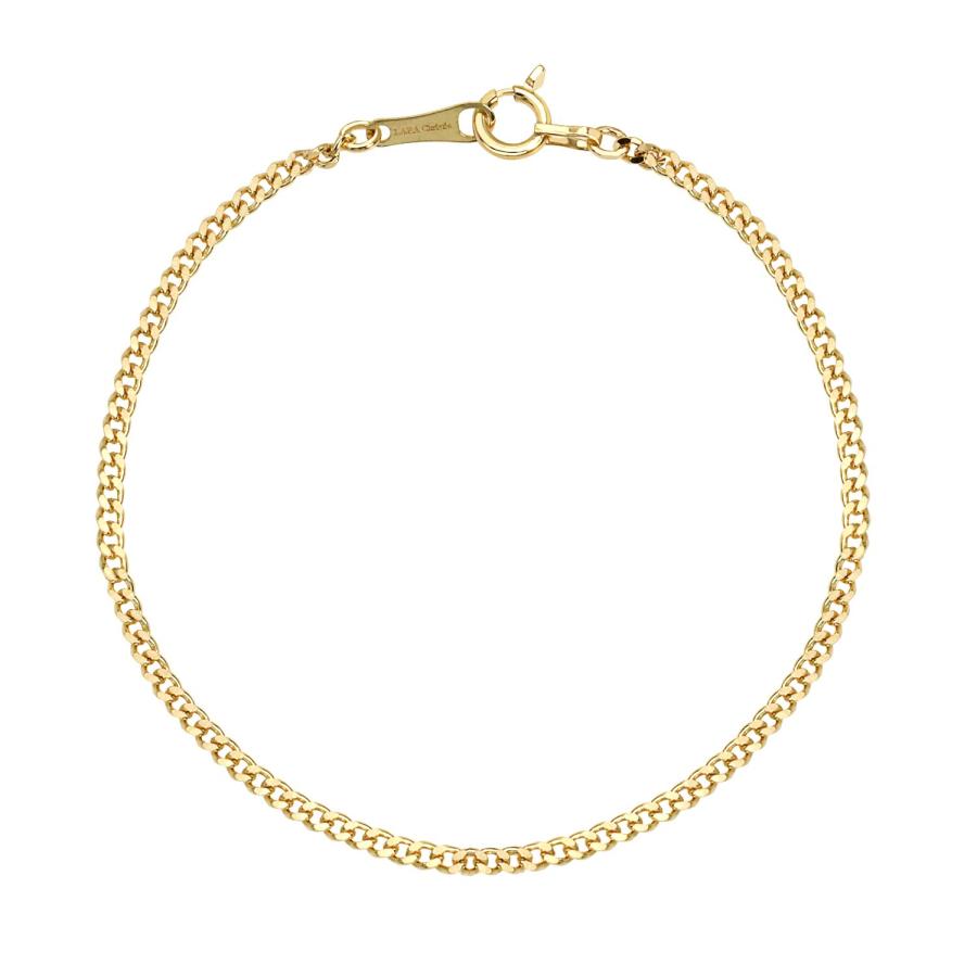 ララクリスティー LARA Christie ブレスレット チェーン レディース メンズ ゴールド 18金 k18 喜平 17cm (イエローゴールド) イエローゴールド