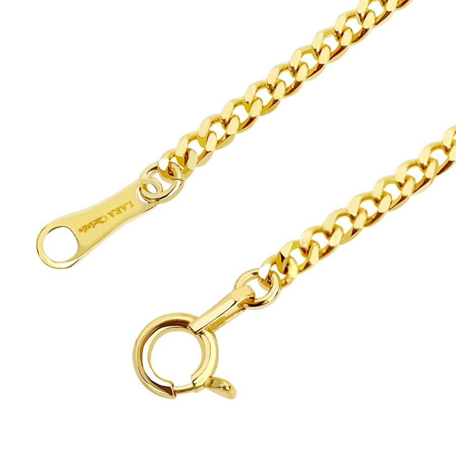 ララクリスティー LARA Christie ブレスレット チェーン レディース メンズ ゴールド 18金 k18 喜平 17cm (イエローゴールド) イエローゴールド