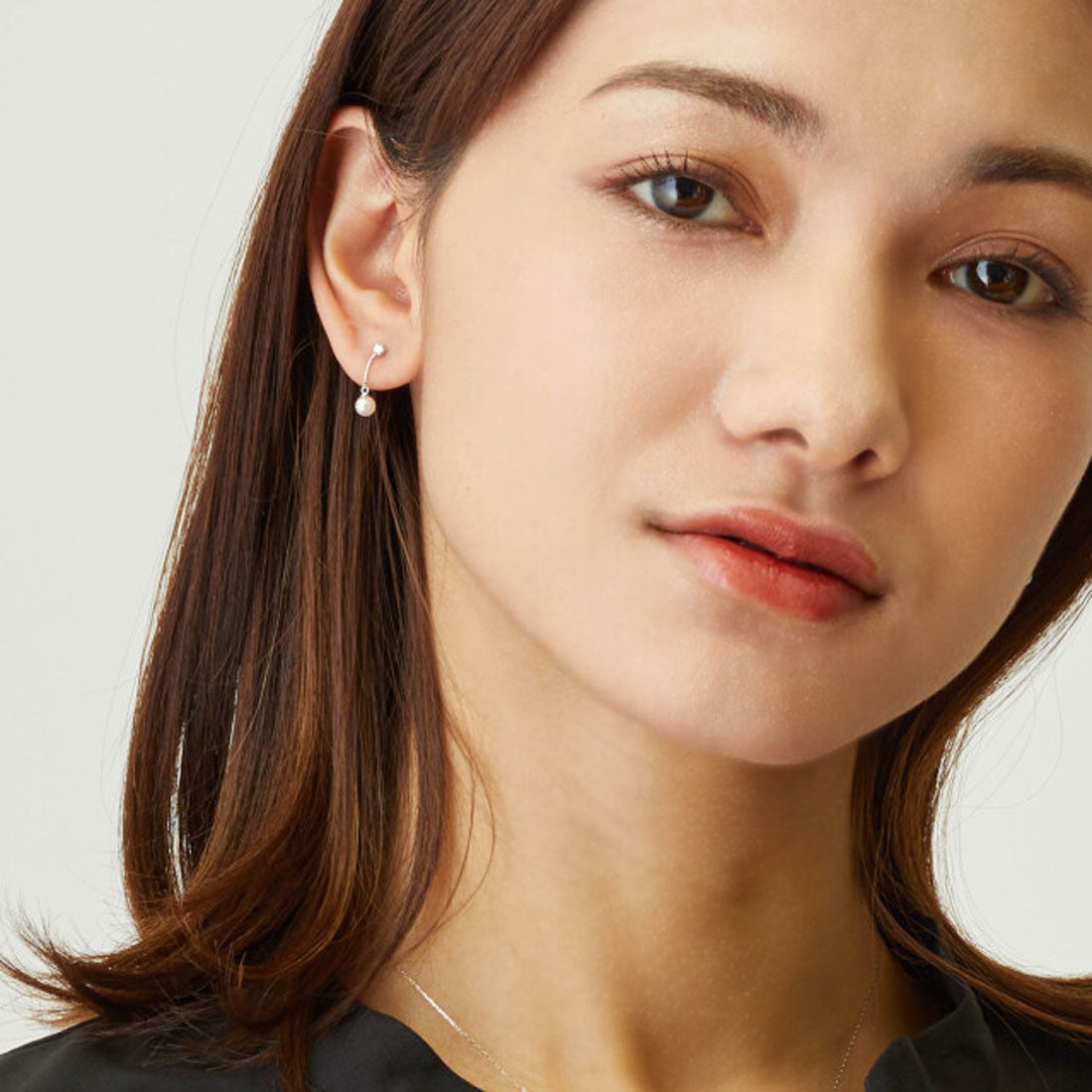 ララクリスティー LARA Christie ピアス 揺れる あこや真珠 5.0-5.5mm ダイヤモンド 計0.1ct パール プラチナ 18金 PT900 ゴールド K18 le71-0016 (プラチナ) プラチナ