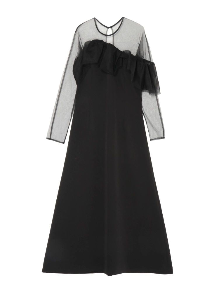 ラグナムーン LAGUNAMOON LADYアシンメトリーフリルドレス (ミントグリーン) ミントグリーン