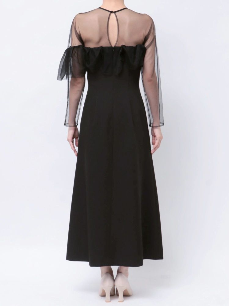 ラグナムーン LAGUNAMOON LADYアシンメトリーフリルドレス (ミントグリーン) ミントグリーン