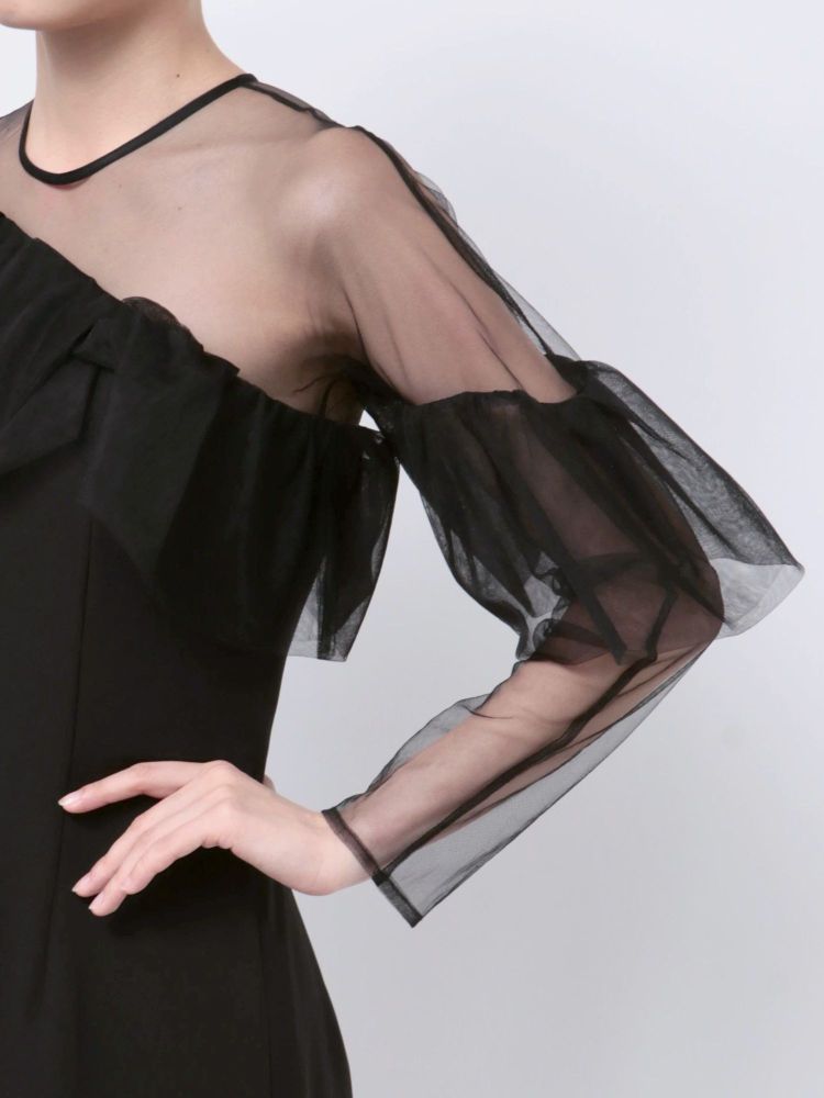 ラグナムーン LAGUNAMOON LADYアシンメトリーフリルドレス (ミントグリーン) ミントグリーン