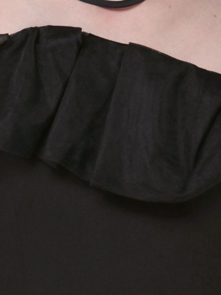 ラグナムーン LAGUNAMOON LADYアシンメトリーフリルドレス (ミントグリーン) ミントグリーン