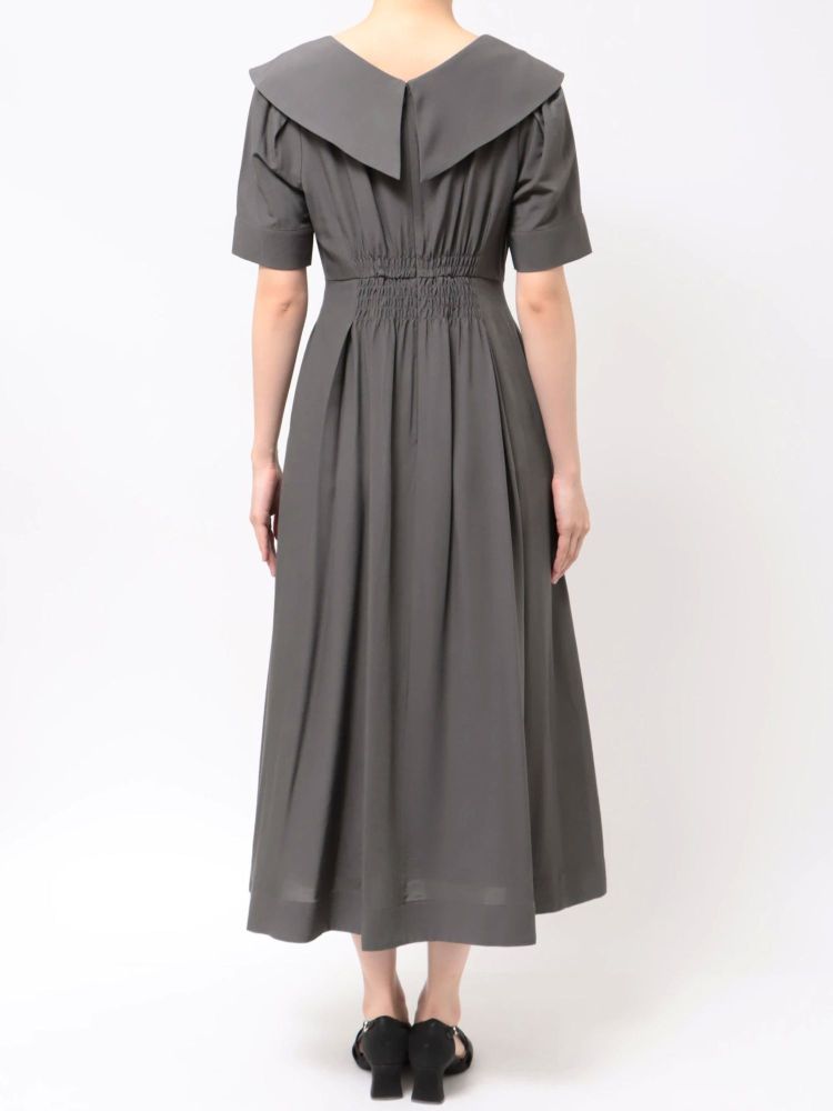 ラグナムーン LAGUNAMOON アシメカラーネックワンピース (アイボリー) アイボリー