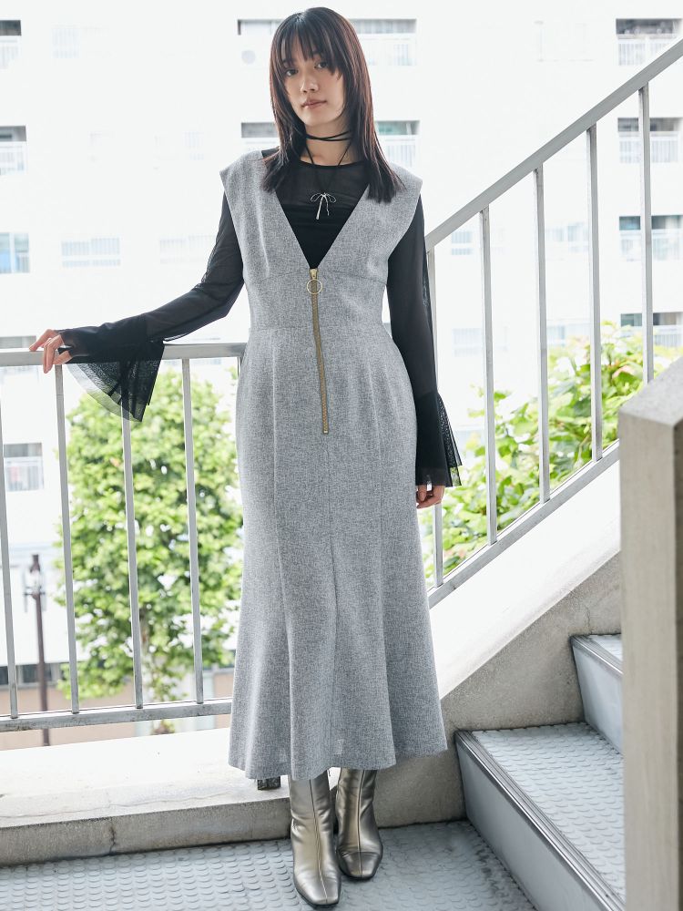 ラグナムーン LAGUNAMOON ノースリーブジャンパースカート