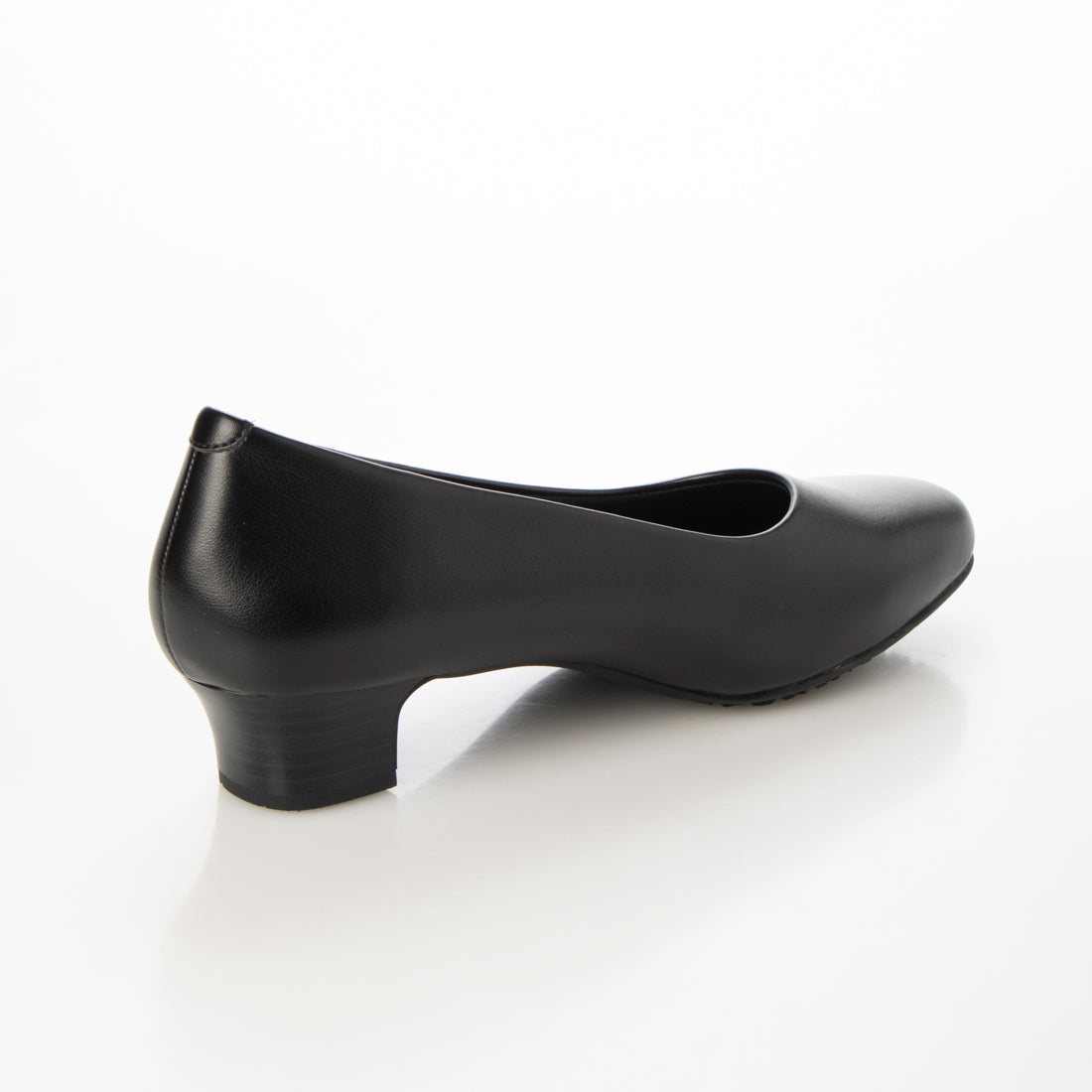 レディワーカー Lady worker スクエアトゥ | 3E相当 | 約3.5cmヒールの黒パンプス 008