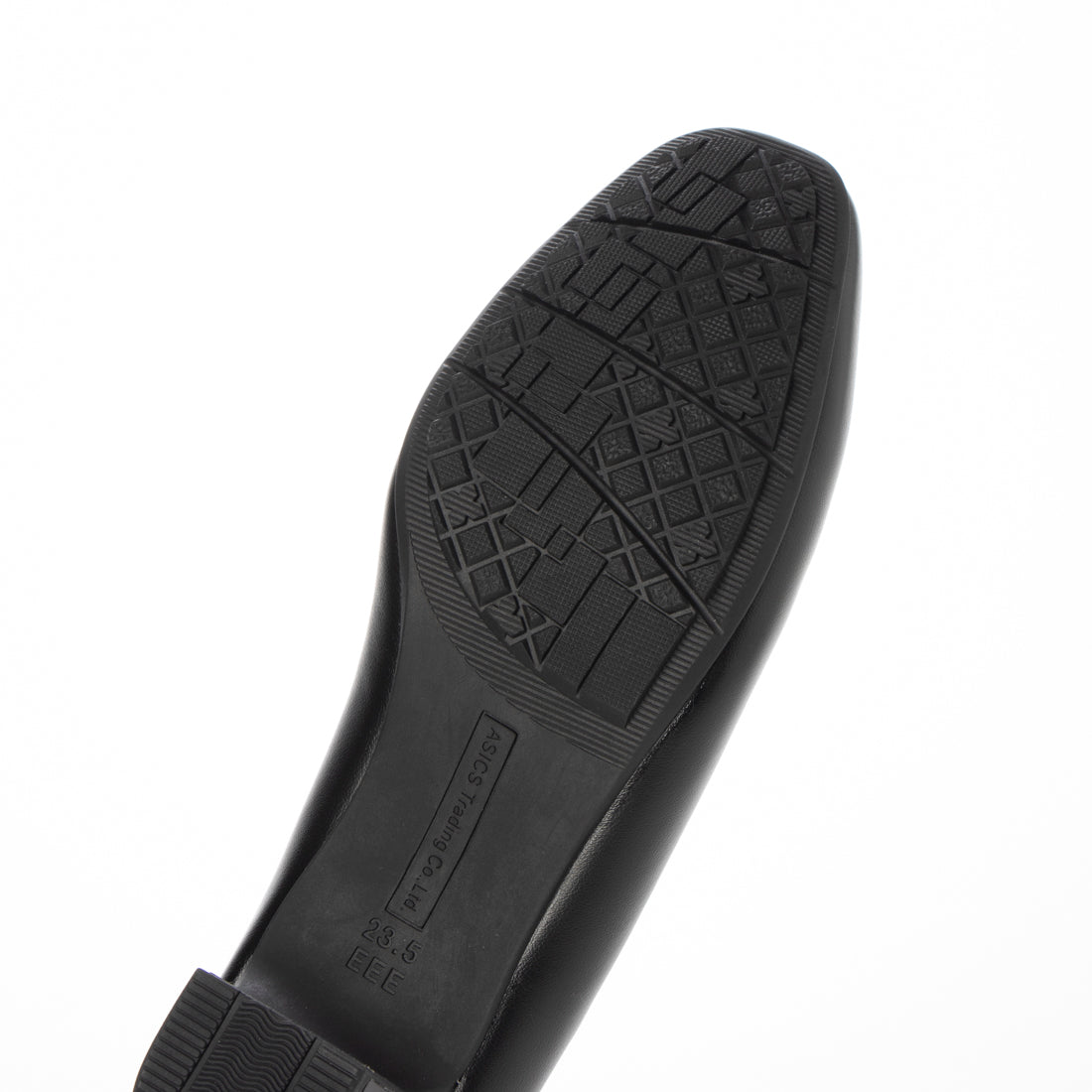 レディワーカー Lady worker スクエアトゥ | 3E相当 | 約3.5cmヒールの黒パンプス 008