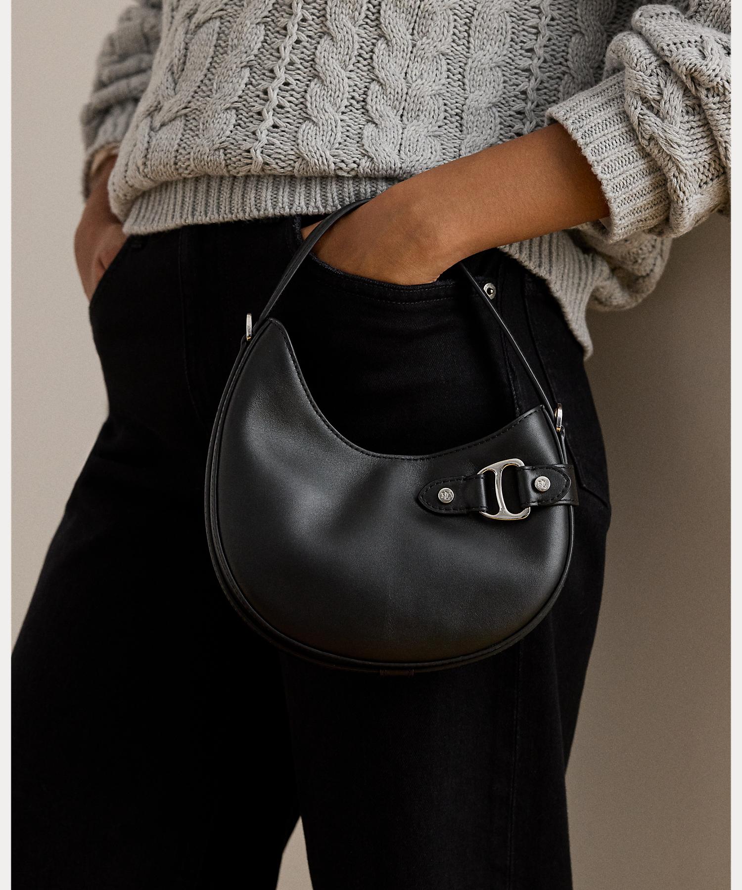 ローレン ラルフ ローレン LAUREN RALPH LAUREN レザー スモール Tasha クロスボディ バッグ (001ブラック) 001ブラック