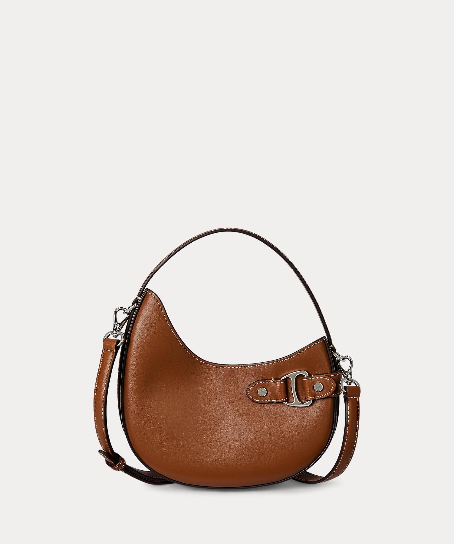 ローレン ラルフ ローレン LAUREN RALPH LAUREN レザー スモール Tasha クロスボディ バッグ (200ブラウン) 200ブラウン