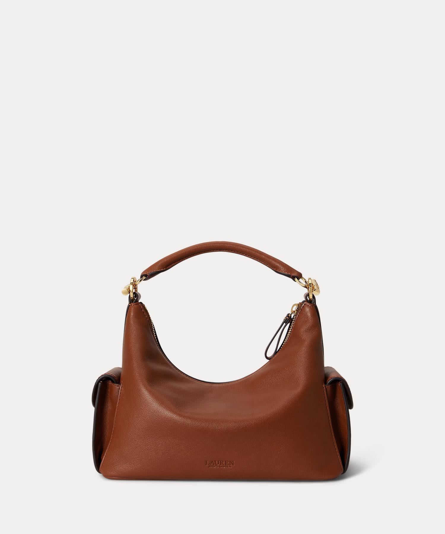 ローレン ラルフ ローレン LAUREN RALPH LAUREN ナッパ レザー スモール Blaike ショルダー バッグ (200ブラウン) 200ブラウン