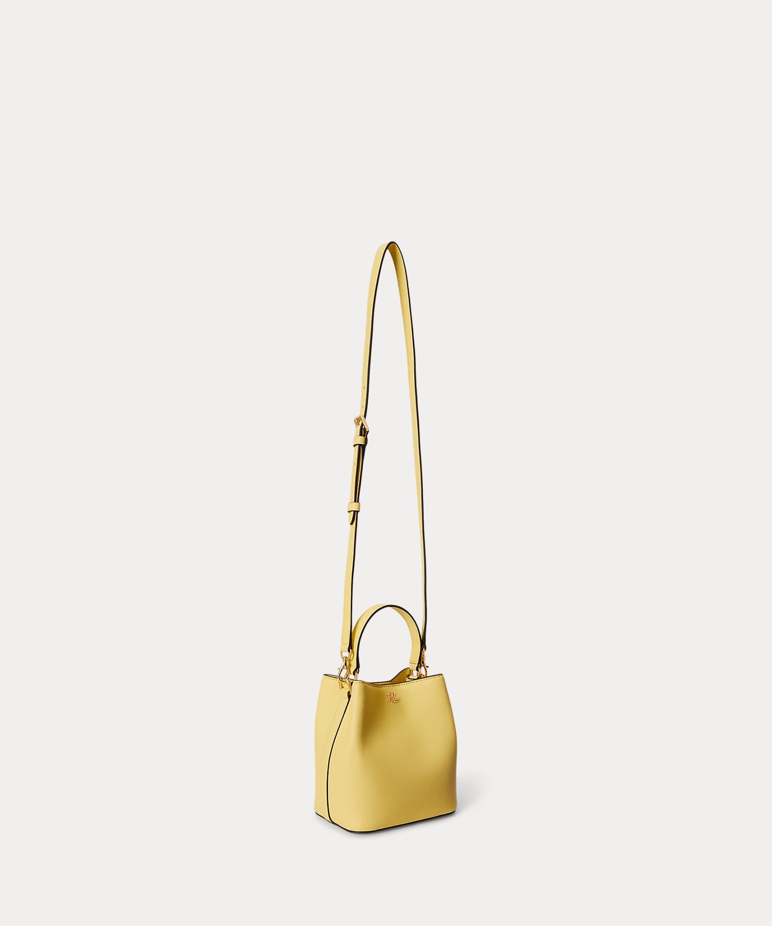 ローレン ラルフ ローレン LAUREN RALPH LAUREN クロスハッチ スモール リース バケット バッグ (700イエロー) 700イエロー