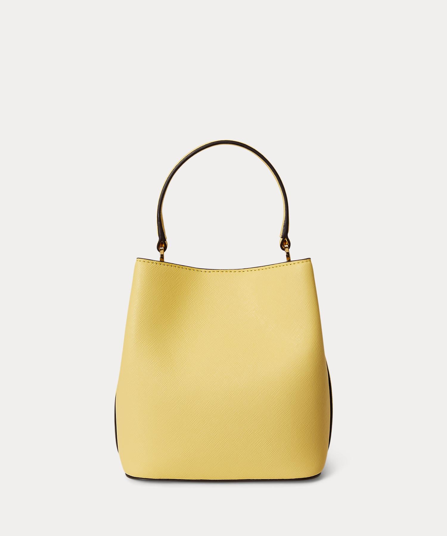ローレン ラルフ ローレン LAUREN RALPH LAUREN クロスハッチ スモール リース バケット バッグ (700イエロー) 700イエロー