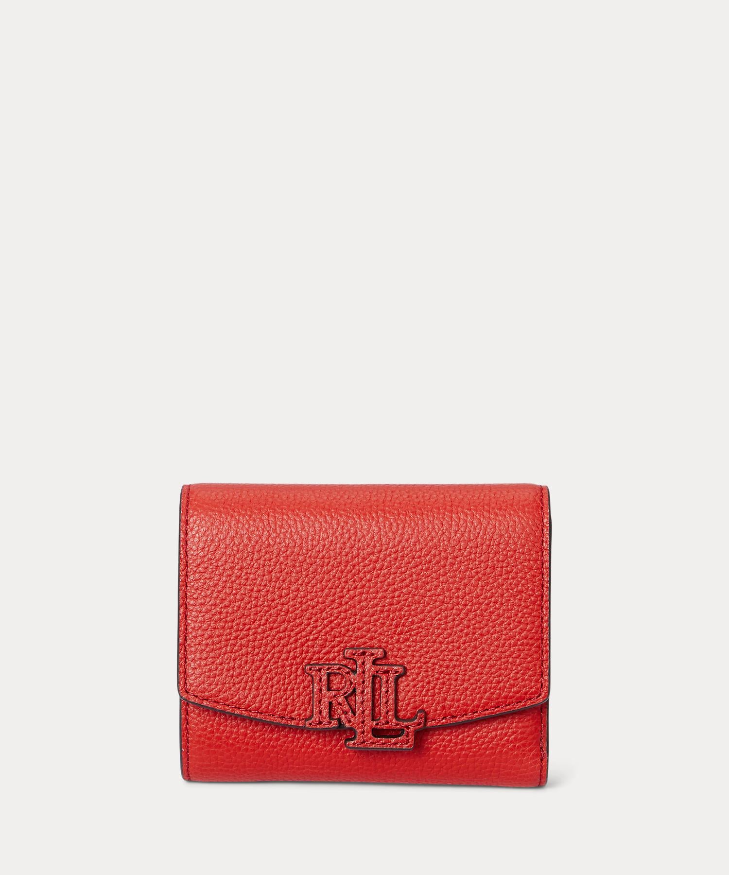 ローレン ラルフ ローレン LAUREN RALPH LAUREN ペブルド スモール Cameryn フラップ ウォレット (800オレンジ) 800オレンジ