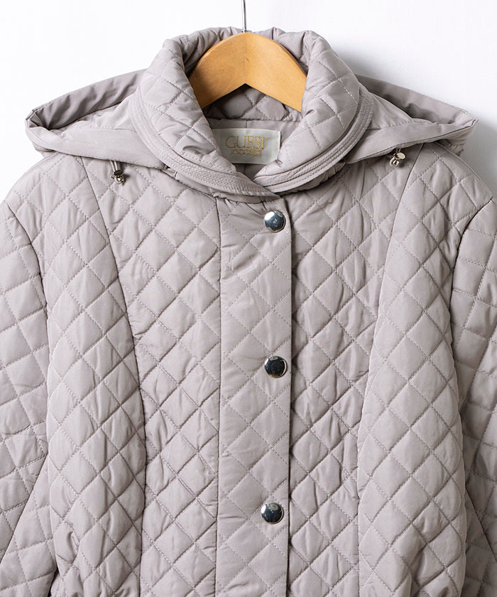 來賓 喬孔達 GUEST JOCONDE 【大尺碼】絎縫加工塔夫綢 短外套