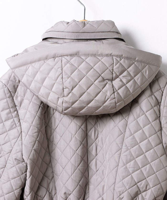 來賓 喬孔達 GUEST JOCONDE 【大尺碼】絎縫加工塔夫綢 短外套