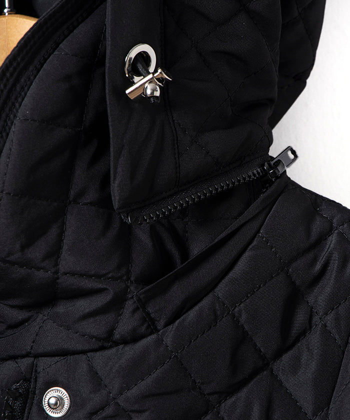 來賓 喬孔達 GUEST JOCONDE 【大尺碼】絎縫加工塔夫綢 短外套