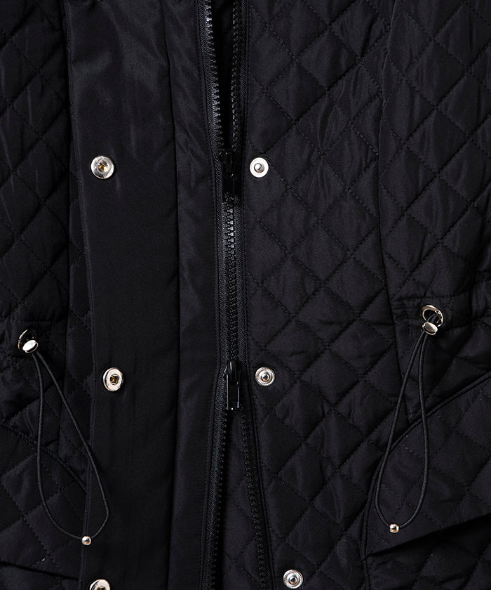 來賓 喬孔達 GUEST JOCONDE 【大尺碼】絎縫加工塔夫綢 短外套