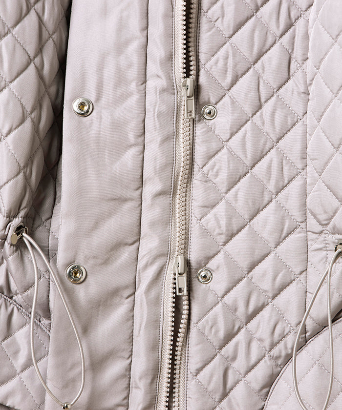 來賓 喬孔達 GUEST JOCONDE 【大尺碼】絎縫加工塔夫綢 短外套