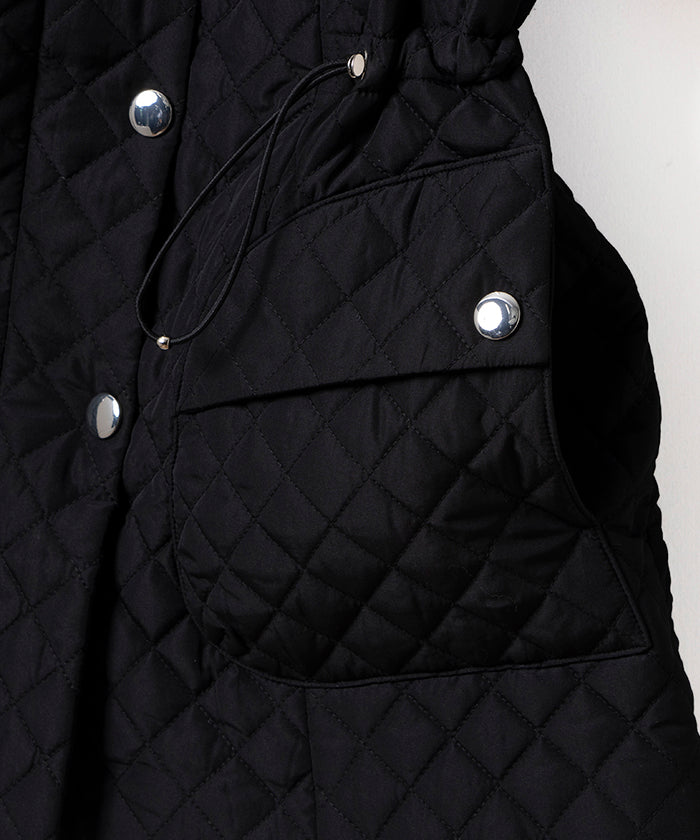 來賓 喬孔達 GUEST JOCONDE 【大尺碼】絎縫加工塔夫綢 短外套